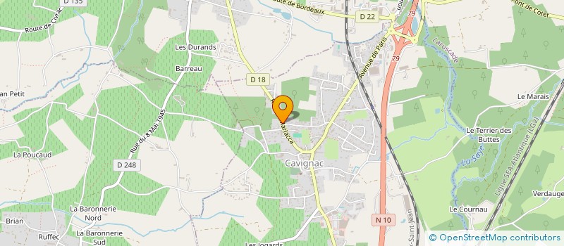 localisation de l'entreprise MONSIEUR GREGORY DEVAUX  CAVIGNAC