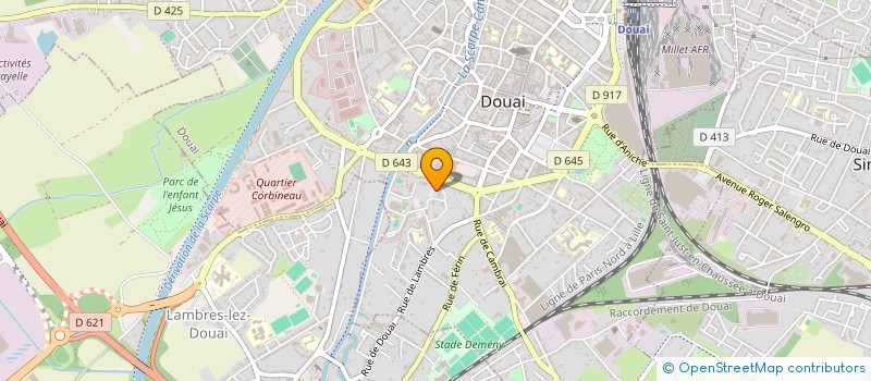 localisation de l'entreprise MONSIEUR GREGORY DHENIN à DOUAI