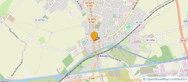 localisation de l'entreprise MONSIEUR GREGORY DHENNIN  LA BASSEE