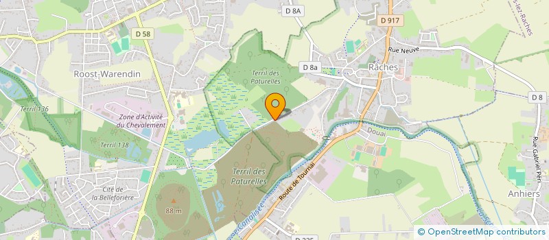 localisation de l'entreprise MONSIEUR GREGORY DHINNIN  RACHES