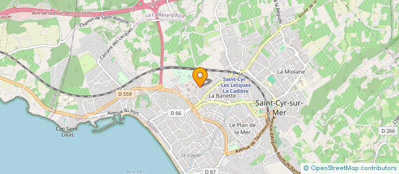 localisation de l'entreprise MONSIEUR GREGORY DJAAI à SAINT-CYR-SUR-MER