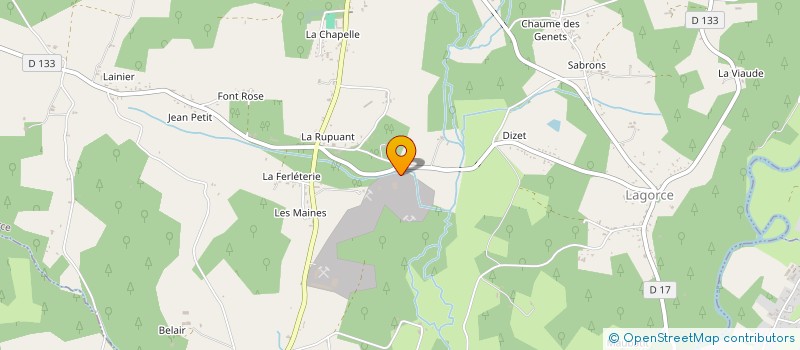 localisation de l'entreprise MONSIEUR GREGORY DOUBLET  LAGORCE