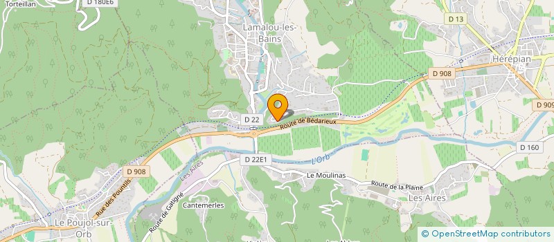 localisation de l'entreprise MONSIEUR GREGORY DUBOIS  LAMALOU-LES-BAINS