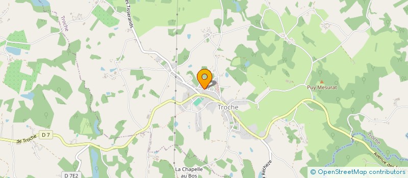 localisation de l'entreprise MONSIEUR GREGORY DUMOULIN  TROCHE