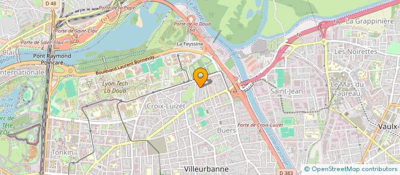 localisation de l'entreprise MONSIEUR GREGORY DUPRE  VILLEURBANNE