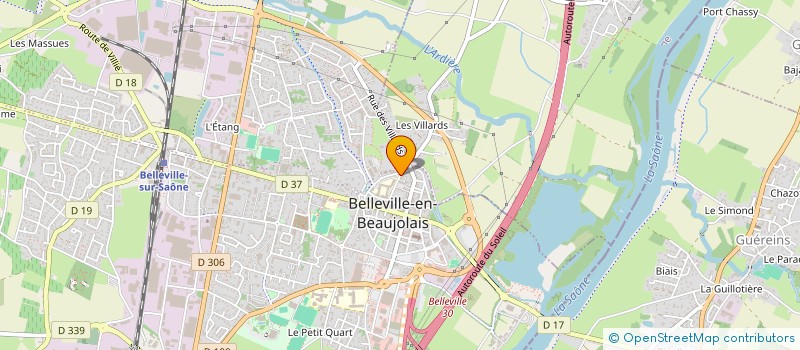 localisation de l'entreprise MONSIEUR GREGORY DURAND à BELLEVILLE-EN-BEAUJOLAIS