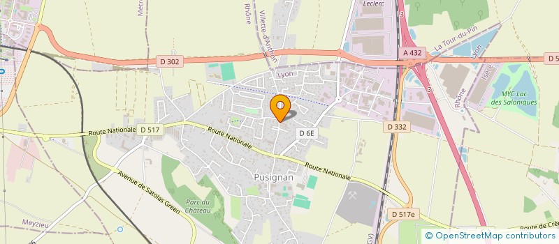 localisation de l'entreprise MONSIEUR GREGORY DURAND  PUSIGNAN