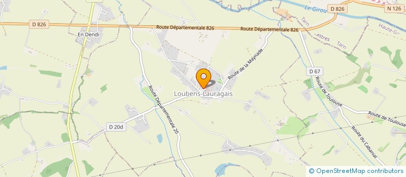 localisation de l'entreprise MONSIEUR GREGORY DURIEUX  LOUBENS-LAURAGAIS