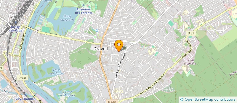 localisation de l'entreprise MONSIEUR GREGORY DUVAL à DRAVEIL