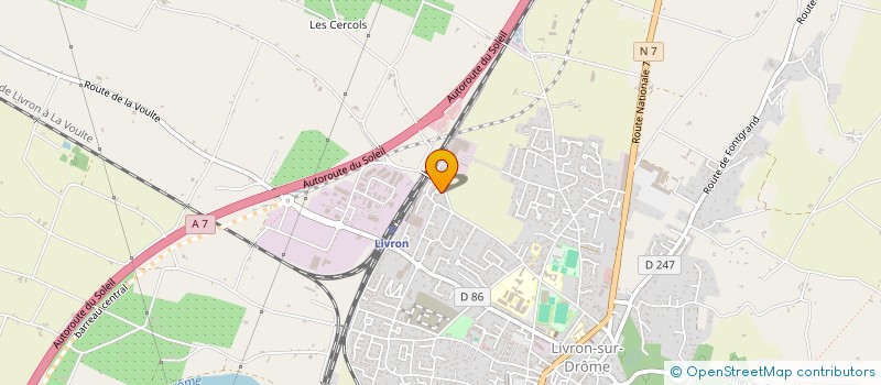 localisation de l'entreprise MONSIEUR GREGORY ELIE  LIVRON SUR DROME