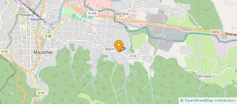 localisation de l'entreprise MONSIEUR GREGORY EUGONE  MAZAMET