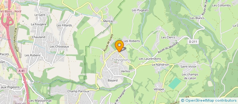 localisation de l'entreprise MONSIEUR GREGORY FAGES à TREVIGNIN