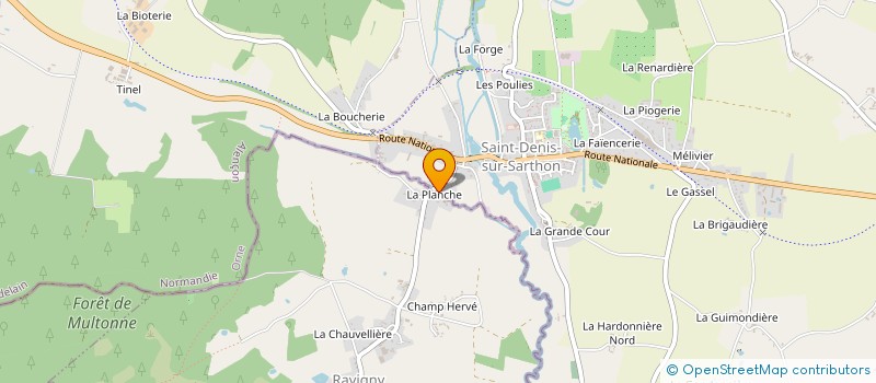 localisation de l'entreprise MONSIEUR GREGORY FAUVEAU à SAINT-DENIS-SUR-SARTHON