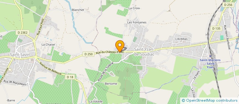 localisation de l'entreprise MONSIEUR GREGORY FAVEREAU  SAINT-YZAN-DE-SOUDIAC