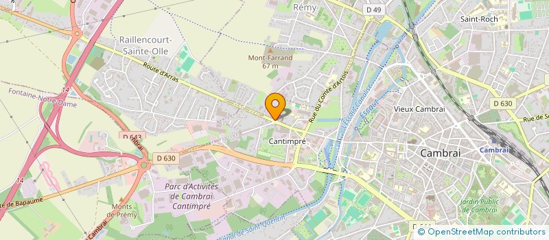 localisation de l'entreprise MONSIEUR GREGORY FEDI à CAMBRAI