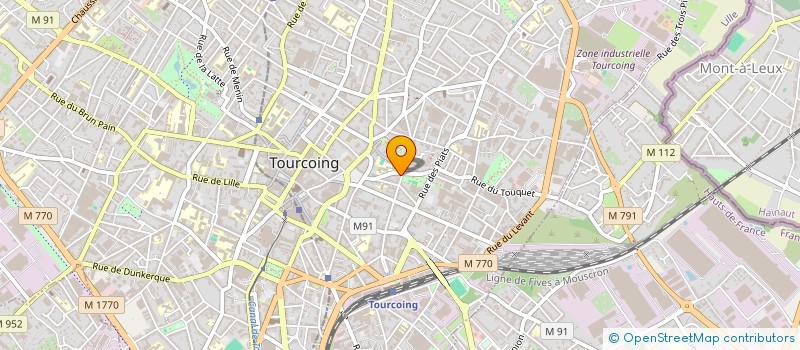 localisation de l'entreprise MONSIEUR GREGORY FIEVET  TOURCOING