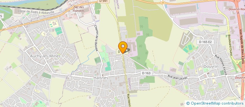 localisation de l'entreprise MONSIEUR GREGORY FLORENT  DOUVRIN