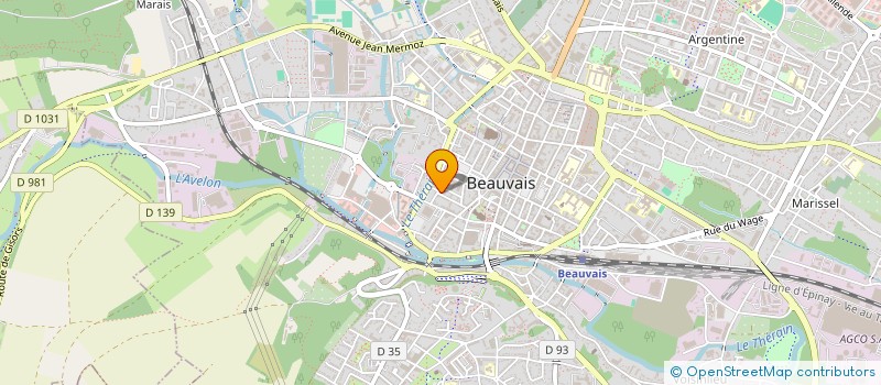 localisation de l'entreprise MONSIEUR GREGORY FLYE  BEAUVAIS