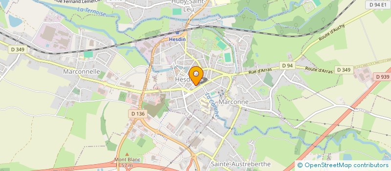 localisation de l'entreprise MONSIEUR GREGORY FORESTIER  HESDIN