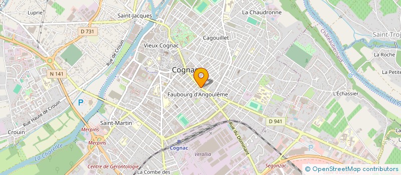 localisation de l'entreprise MONSIEUR GREGORY FORT à COGNAC