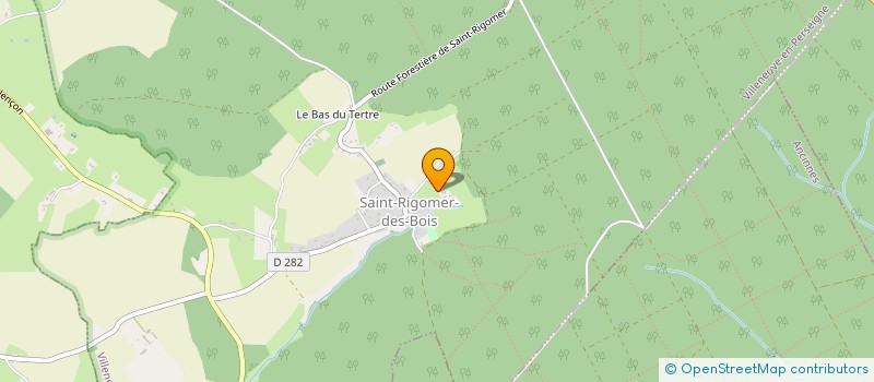 localisation de l'entreprise MONSIEUR GREGORY FOUQUES  VILLENEUVE EN PERSEIGNE