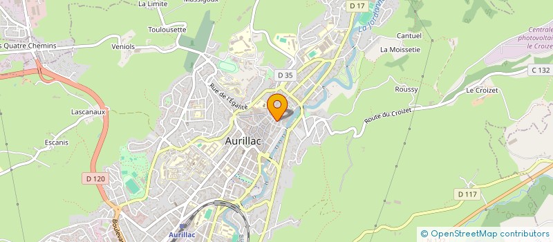localisation de l'entreprise MONSIEUR GREGORY FOURCIN à AURILLAC