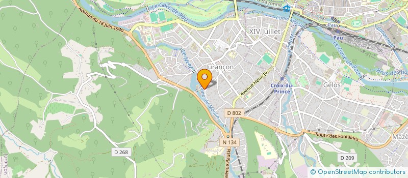 localisation de l'entreprise MONSIEUR GREGORY FOURNEREAU  JURANCON