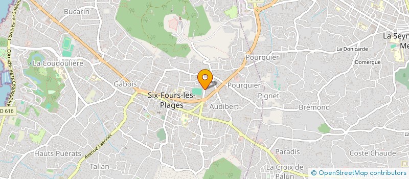 localisation de l'entreprise MONSIEUR GREGORY FOURNERON à SIX-FOURS-LES-PLAGES