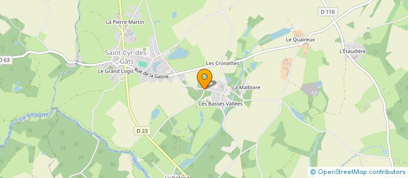 localisation de l'entreprise MONSIEUR GREGORY FRANCOIS  SAINT-CYR-DES-GATS