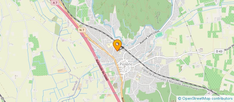 localisation de l'entreprise MONSIEUR GREGORY GABILLOT  PIOLENC