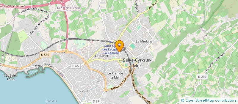 localisation de l'entreprise MONSIEUR GREGORY GAGGIOLI à SAINT-CYR-SUR-MER