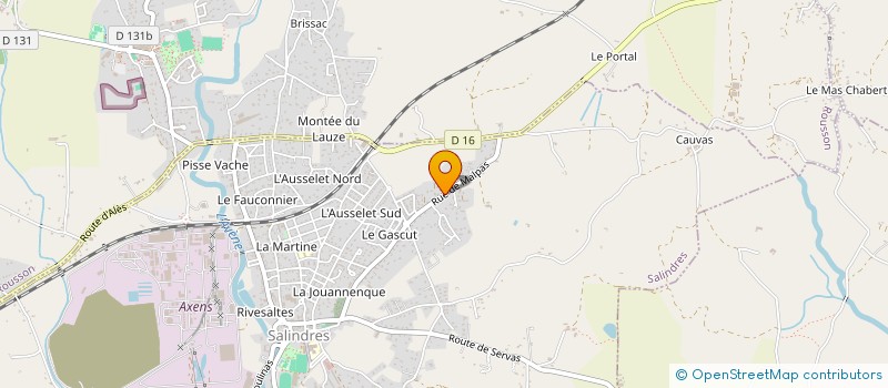 localisation de l'entreprise MONSIEUR GREGORY GAGNO  SALINDRES