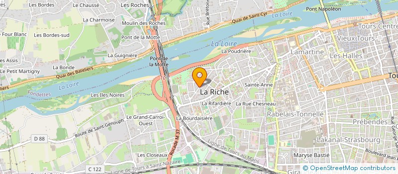 localisation de l'entreprise MONSIEUR GREGORY GAINARD  LA RICHE