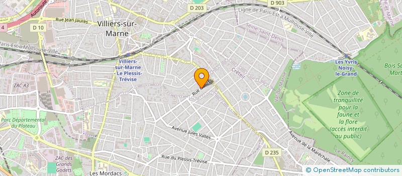 localisation de l'entreprise MONSIEUR GREGORY GALLIOT  VILLIERS-SUR-MARNE