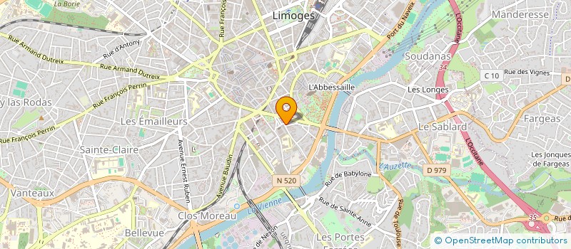 localisation de l'entreprise MONSIEUR GREGORY GAREL à LIMOGES