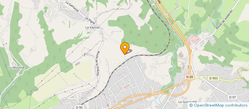 localisation de l'entreprise MONSIEUR GREGORY GARRIGUE  LESCURE-D'ALBIGEOIS