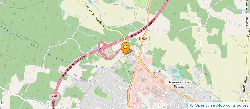 localisation de l'entreprise MONSIEUR GREGORY GARRY  BAZAS