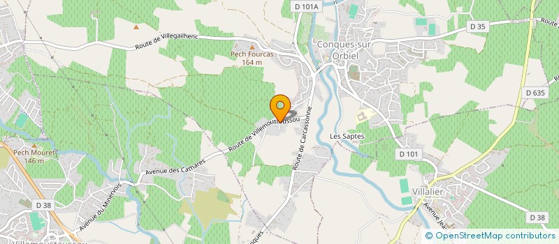 localisation de l'entreprise MONSIEUR GREGORY GASC  MALVES-EN-MINERVOIS