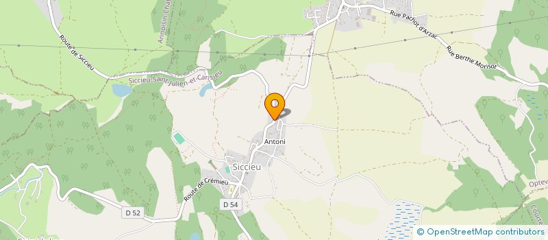 localisation de l'entreprise MONSIEUR GREGORY GAUDENECHE  SICCIEU-SAINT-JULIEN-ET-CARISIEU