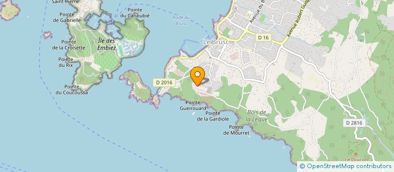 localisation de l'entreprise MONSIEUR GREGORY GAUTHERON à SIX-FOURS-LES-PLAGES