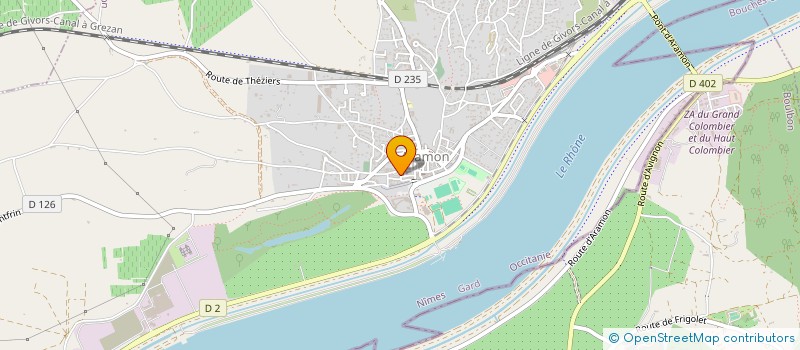 localisation de l'entreprise MONSIEUR GREGORY GAUTHIER  ARAMON