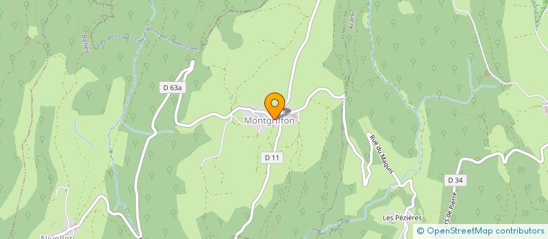 localisation de l'entreprise MONSIEUR GREGORY GENIN  NIVOLLET-MONTGRIFFON