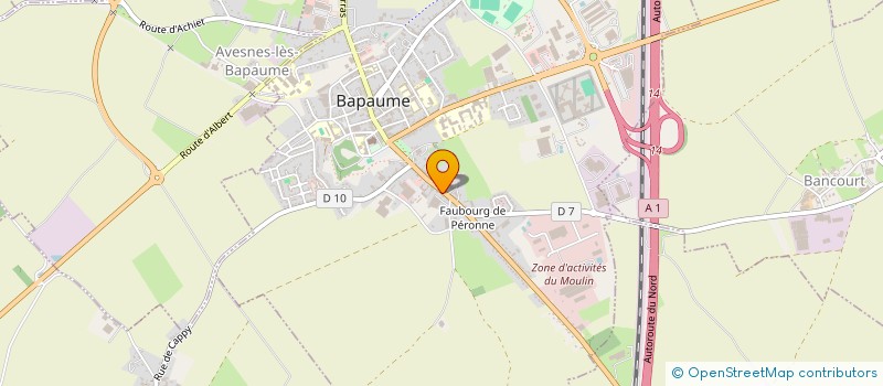 localisation de l'entreprise MONSIEUR GREGORY GERAND à BAPAUME