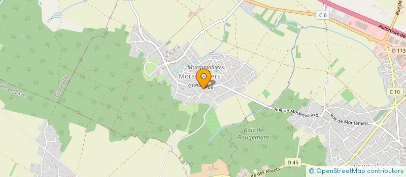 localisation de l'entreprise MONSIEUR GREGORY GERMAIN  MORAINVILLIERS