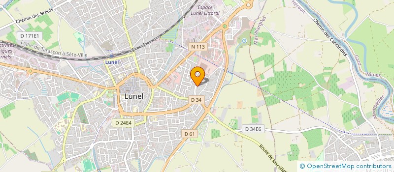 localisation de l'entreprise MONSIEUR GREGORY GIMENEZ  LUNEL