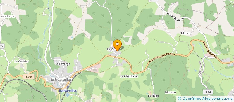 localisation de l'entreprise MONSIEUR GREGORY GONON  ESTIVAREILLES