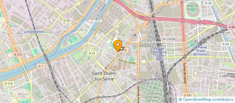 localisation de l'entreprise MONSIEUR GREGORY GRANGER à SAINT-OUEN-SUR-SEINE