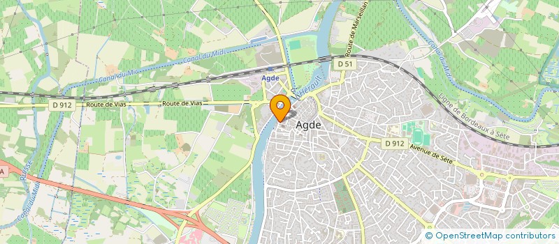 localisation de l'entreprise MONSIEUR GREGORY GRIFFON  AGDE