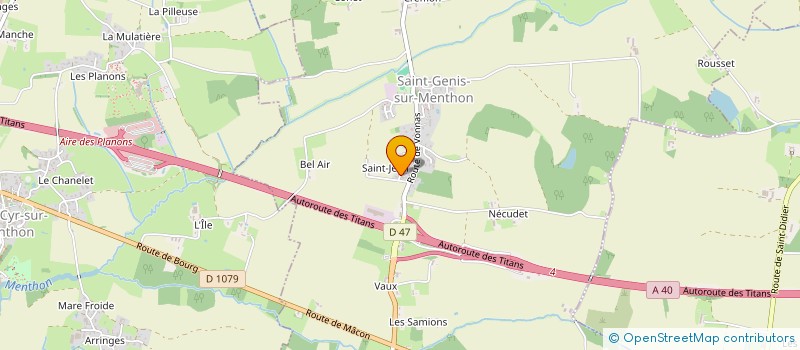 localisation de l'entreprise MONSIEUR GREGORY GROZEL  SAINT-GENIS-SUR-MENTHON