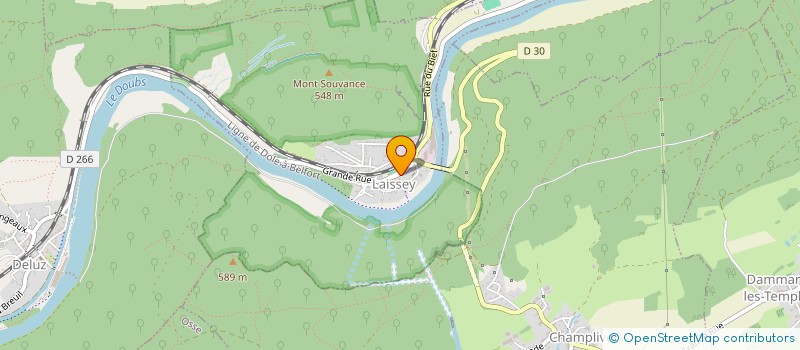 localisation de l'entreprise MONSIEUR GREGORY GRUX  LAISSEY